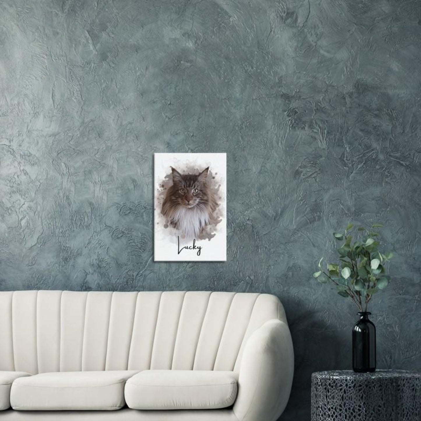 Watercolour Pet Portrait Canvas