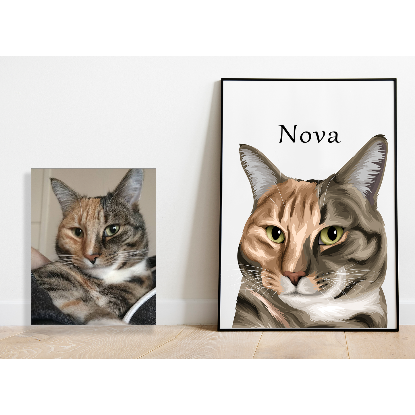 Vector Art Pet Portrait Photo Print