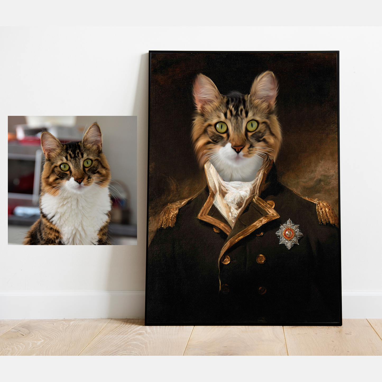 Royal Renaissance Style Pet Portrait Photo Print