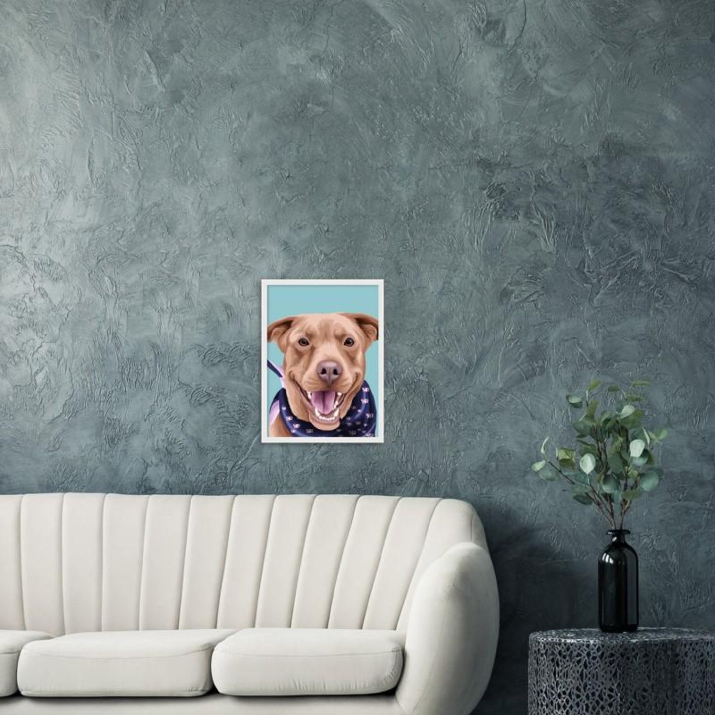 Framed Vector Art Pet Portrait