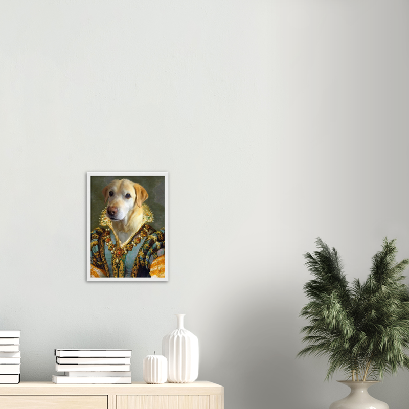 Framed Royal Renaissance Pet Portrait