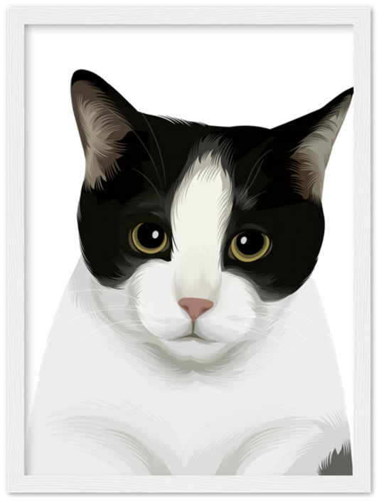 Framed Vector Art Pet Portrait