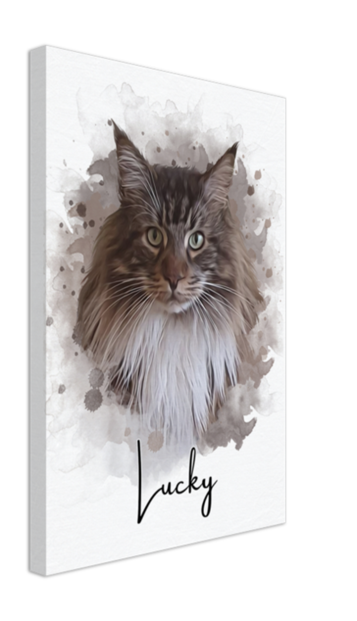 Watercolour Pet Portrait Canvas