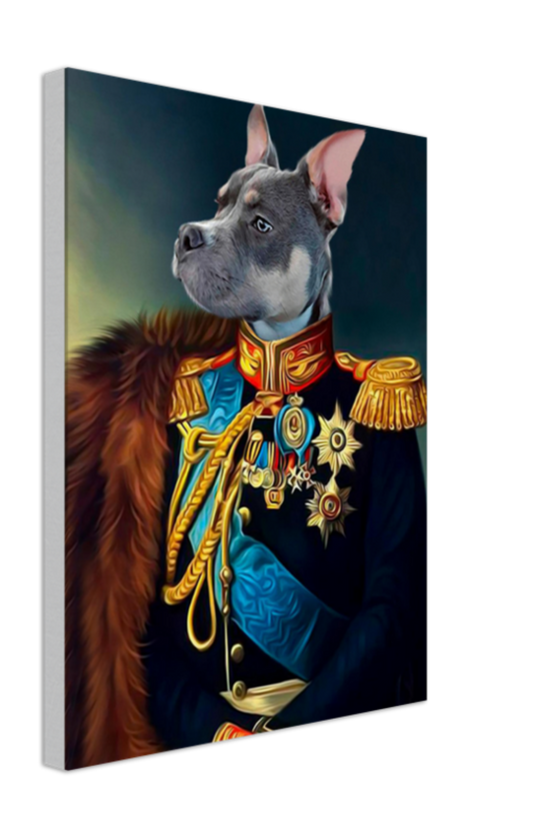 Royal Renaissance Style Pet Portrait Canvas
