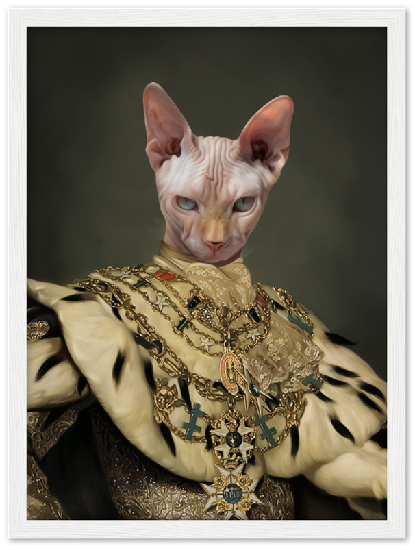 Framed Royal Renaissance Pet Portrait