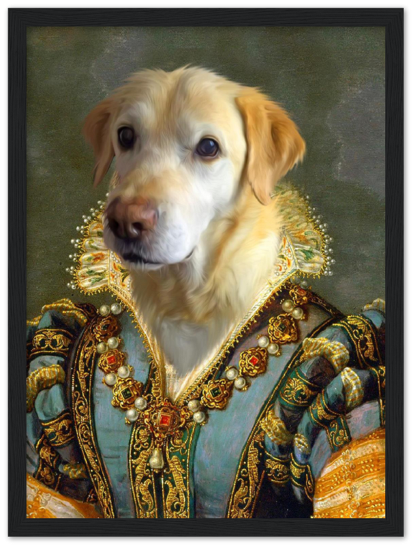Framed Royal Renaissance Pet Portrait