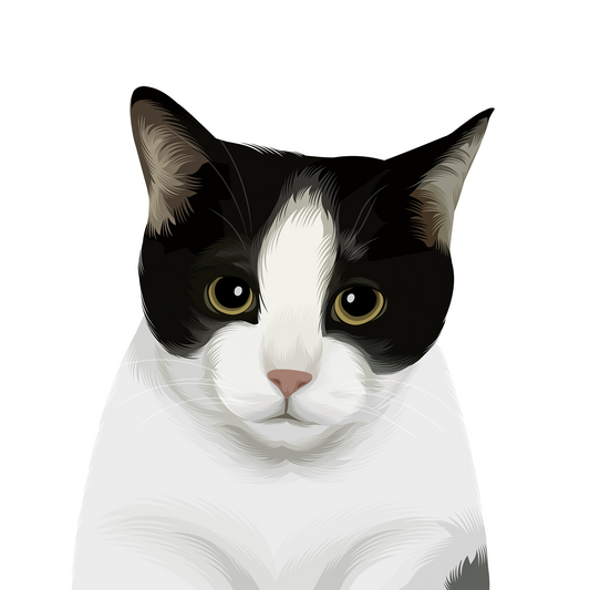 Classic Vector Art Pet Portrait (*DIGITAL FILE)