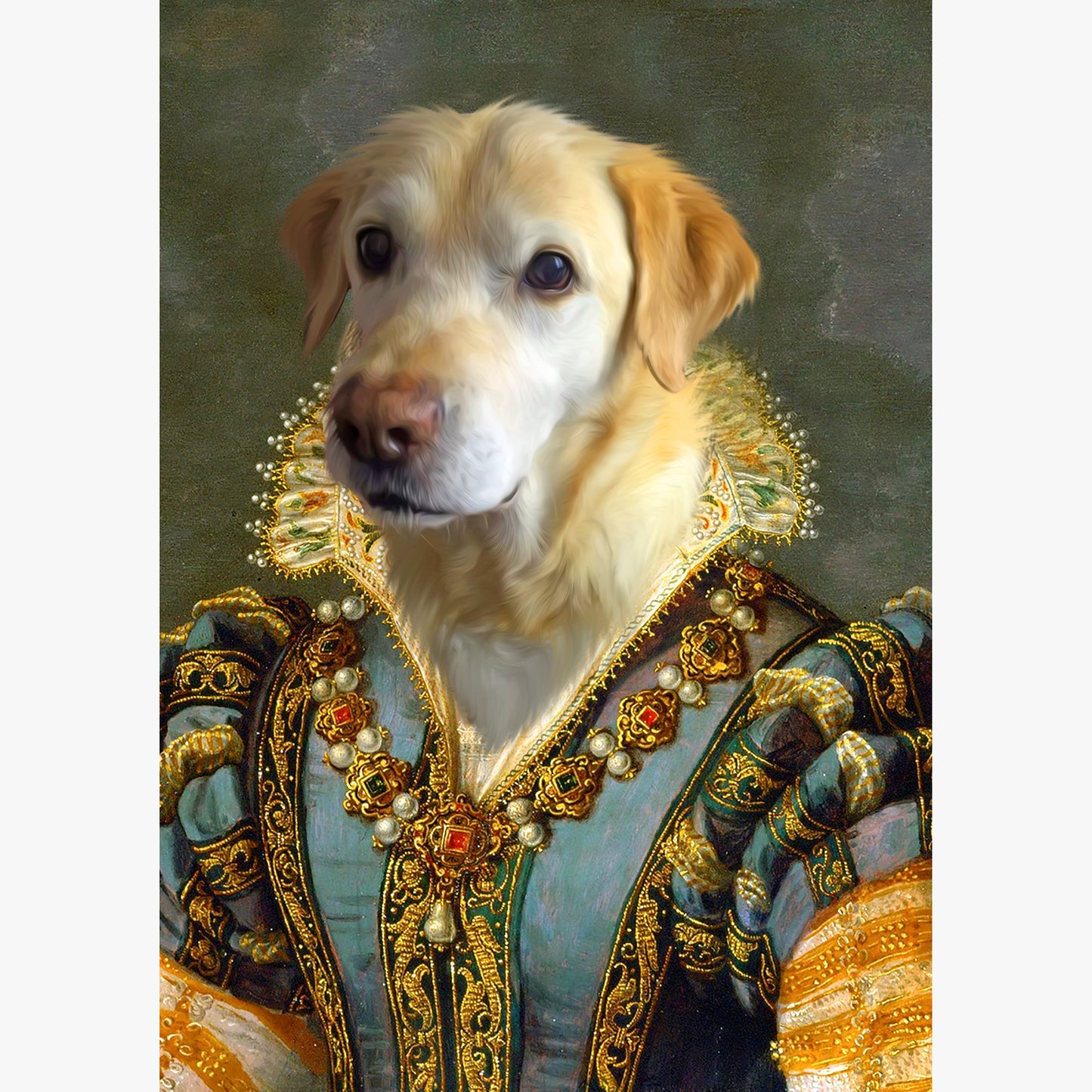 Royal Renaissance Pet Portrait (*DIGITAL FILE)