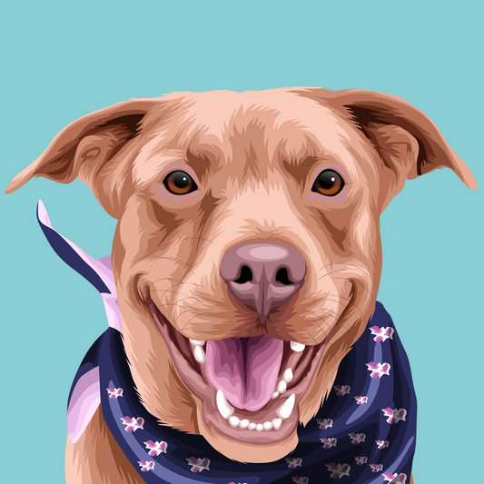 Classic Vector Art Pet Portrait (*DIGITAL FILE)